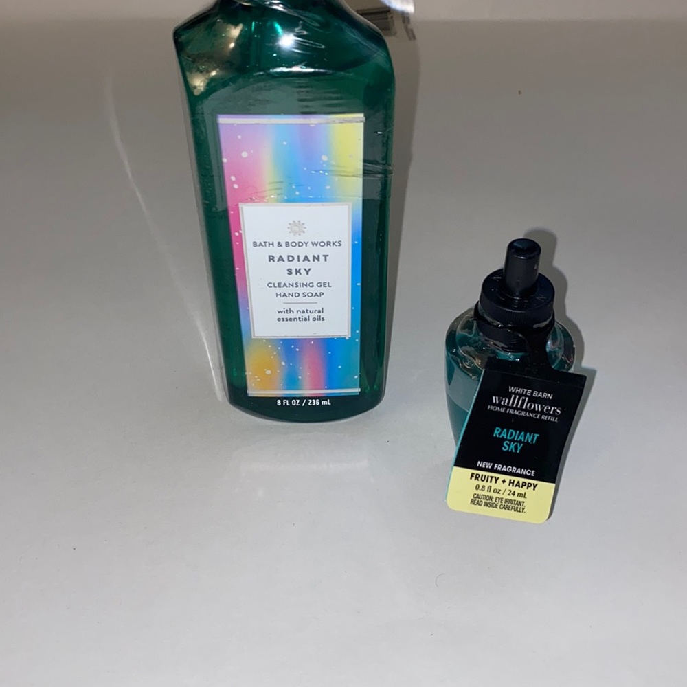 Bath and body works radiant sky set
